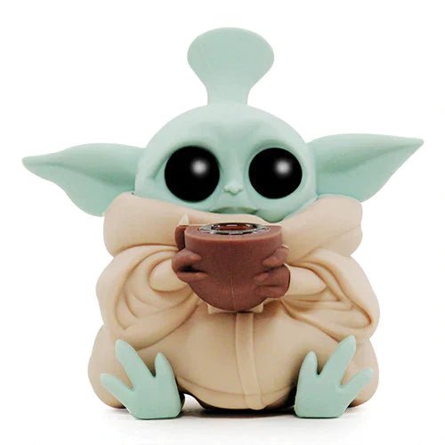5" Baby Yoda Silicone Water Pipe