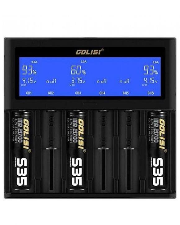 Golisi S6 Smart Charger with LCD Screen (6 Bay)