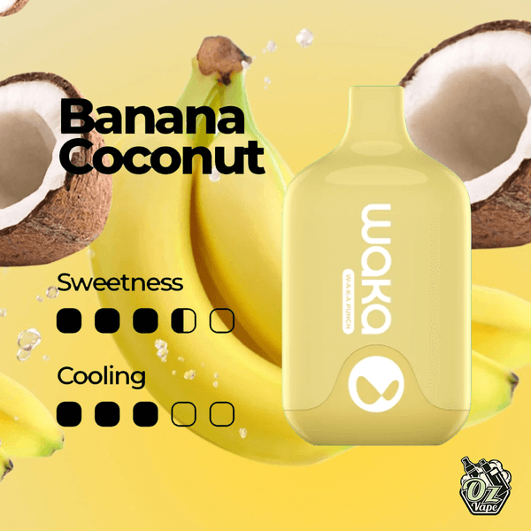 WAKA SMASH 6000 PUFF – BANANA COCONUT