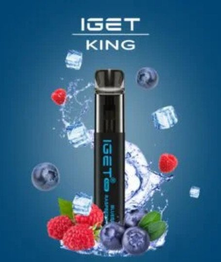 iGET KING VAPE 2600 PUFF – BLUEBERRY RASPBERRY ICE