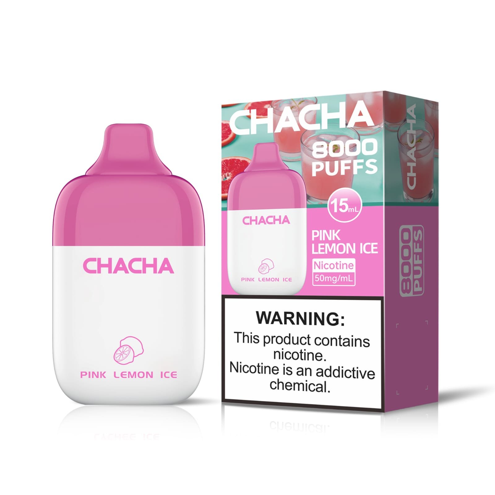 YOONE CHACHA 8000 PUFF – PINK LEMON ICE