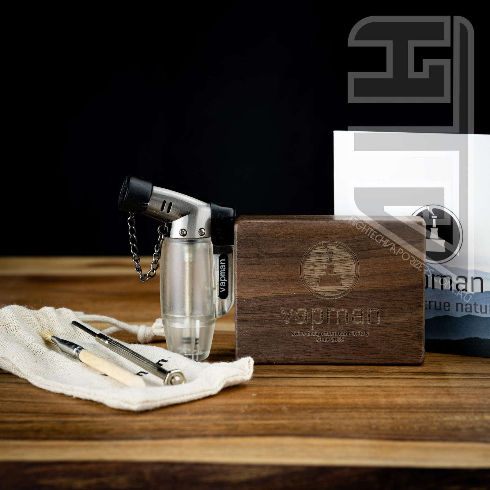 Premium Vapman Classic Flame Powered Extraction Device (Titanium MP)
