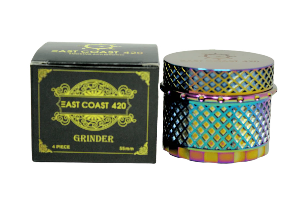 EC420 Magnet Core Screwless Grinder - 55mm 4-Piece - Rainbow