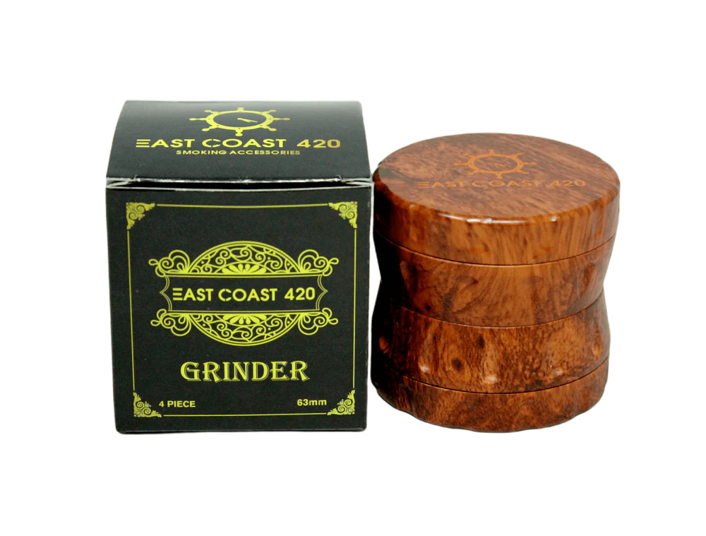 EC420 Wood Grain 65mm 4-Piece Grinder
