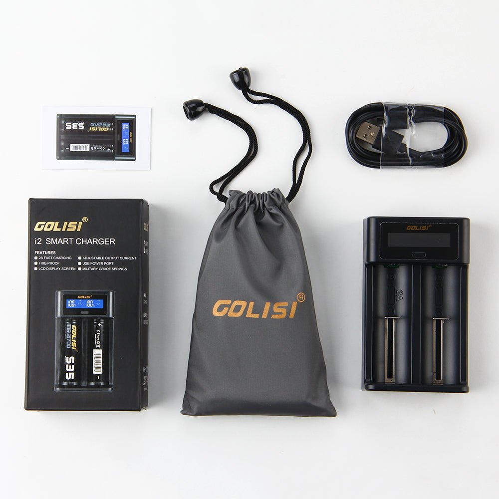 Golisi I2 Smart USB Charger with LCD Screen (2 Bay)