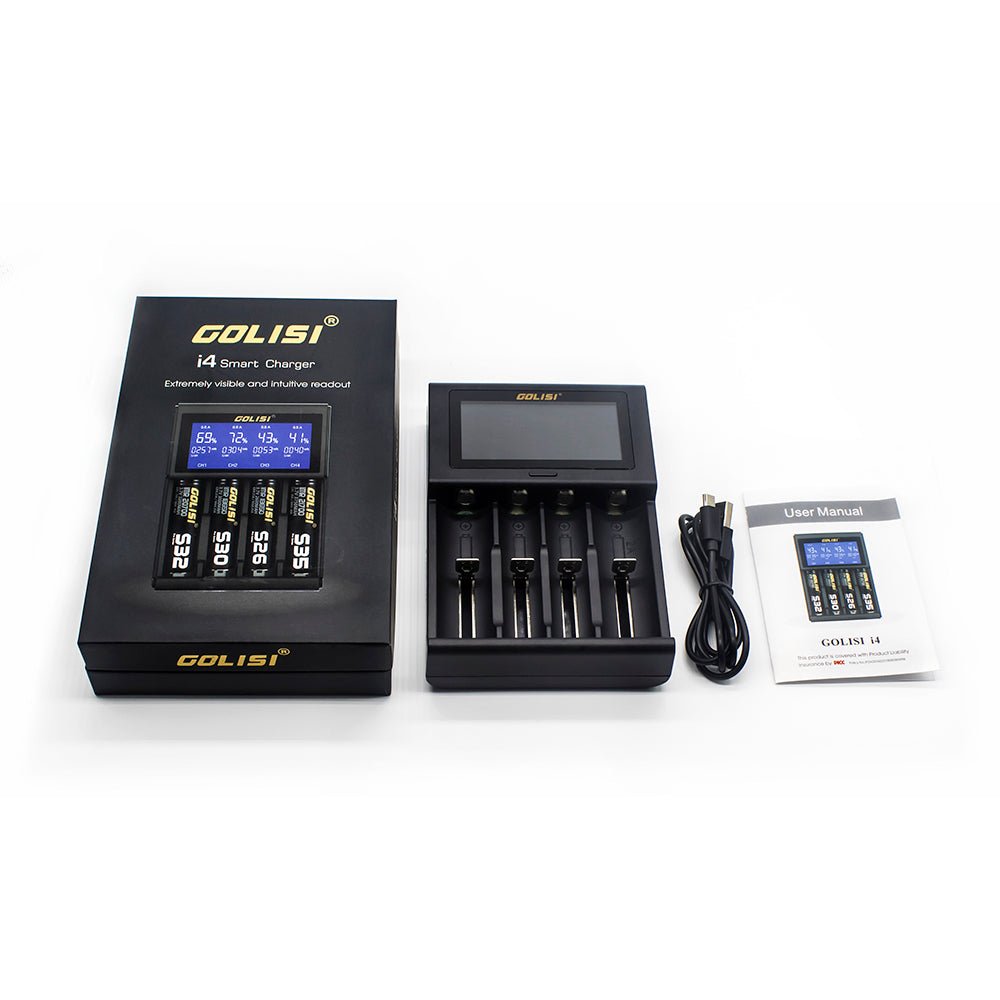 Golisi I4 Smart USB Charger with LCD Screen (4 Bay)
