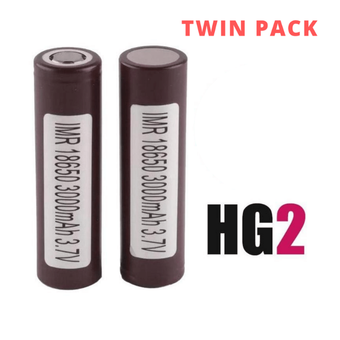 INR 18650 HG2 3000mAh 20A Battery (2pcs/pack)