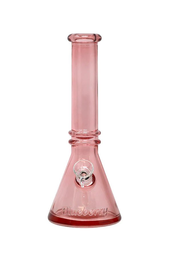 10" Blueberry Double Ring Soft Glass Beaker Bong