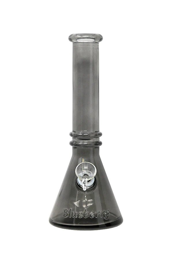 10" Blueberry Double Ring Soft Glass Beaker Bong