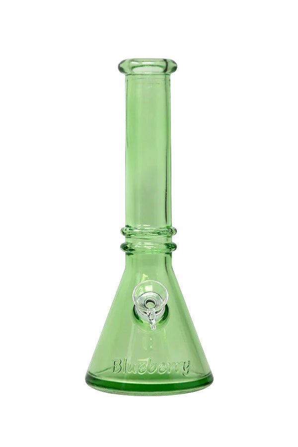 10" Blueberry Double Ring Soft Glass Beaker Bong