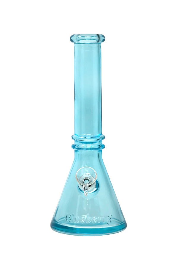 10" Blueberry Double Ring Soft Glass Beaker Bong