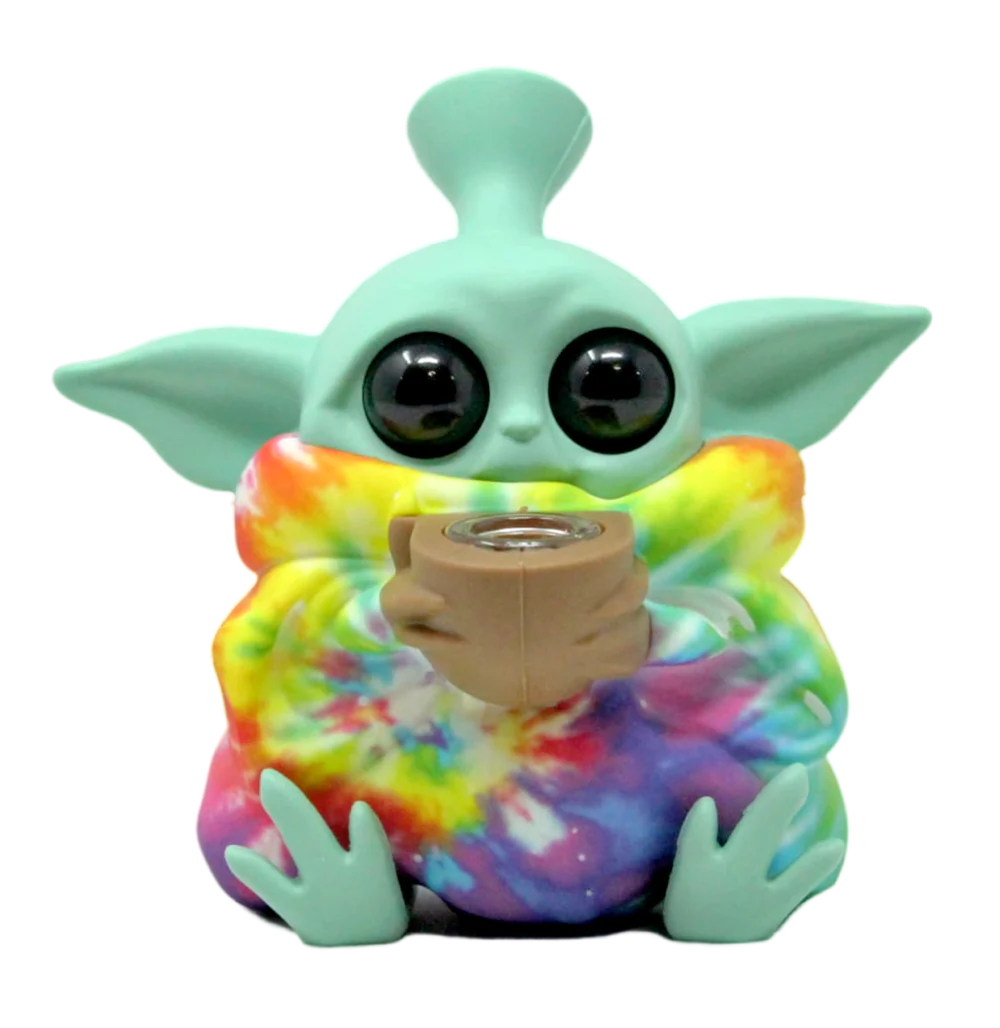 5" Baby Yoda Silicone Water Pipe
