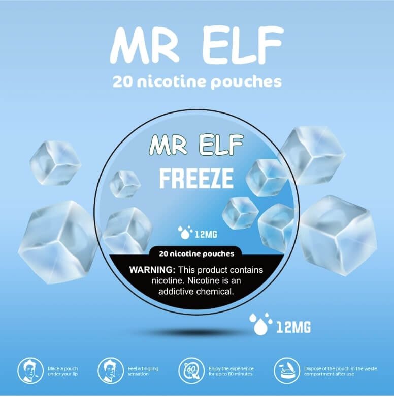 MR ELF – FREEZE – 12mg SNUS POUCH