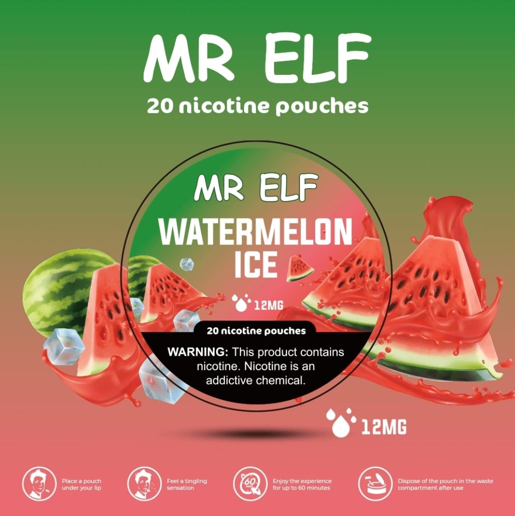 MR ELF – WATERMELON ICE – 12mg SNUS POUCHES