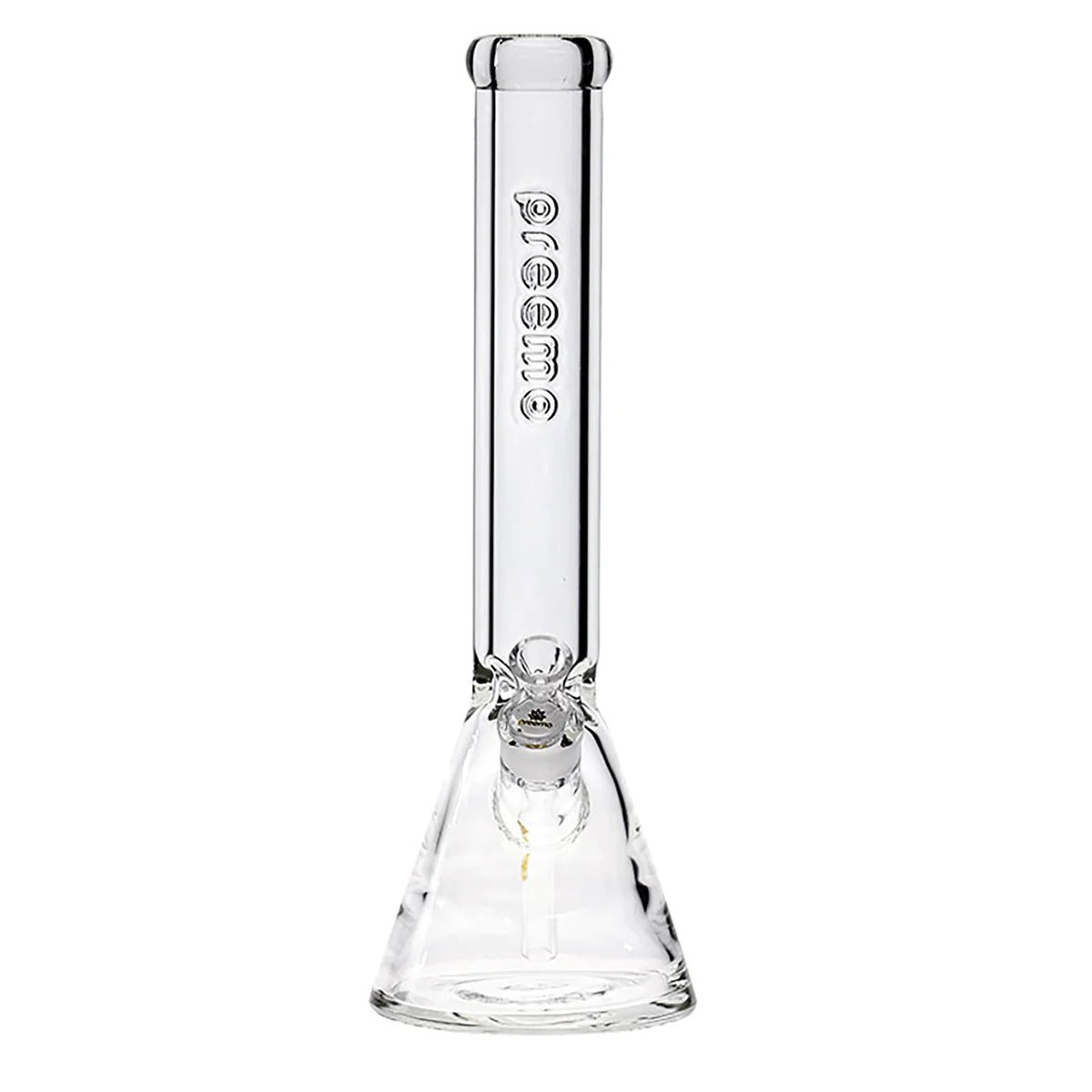 16" 9mm Preemo Clear Embossed Logo Beaker Bong