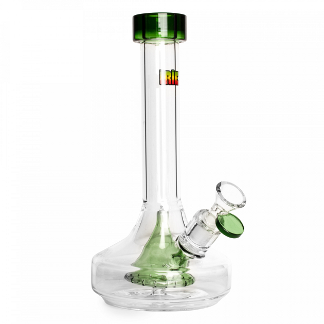 9.5" Irie Bell Base w/ Bell Perc Bong - Green