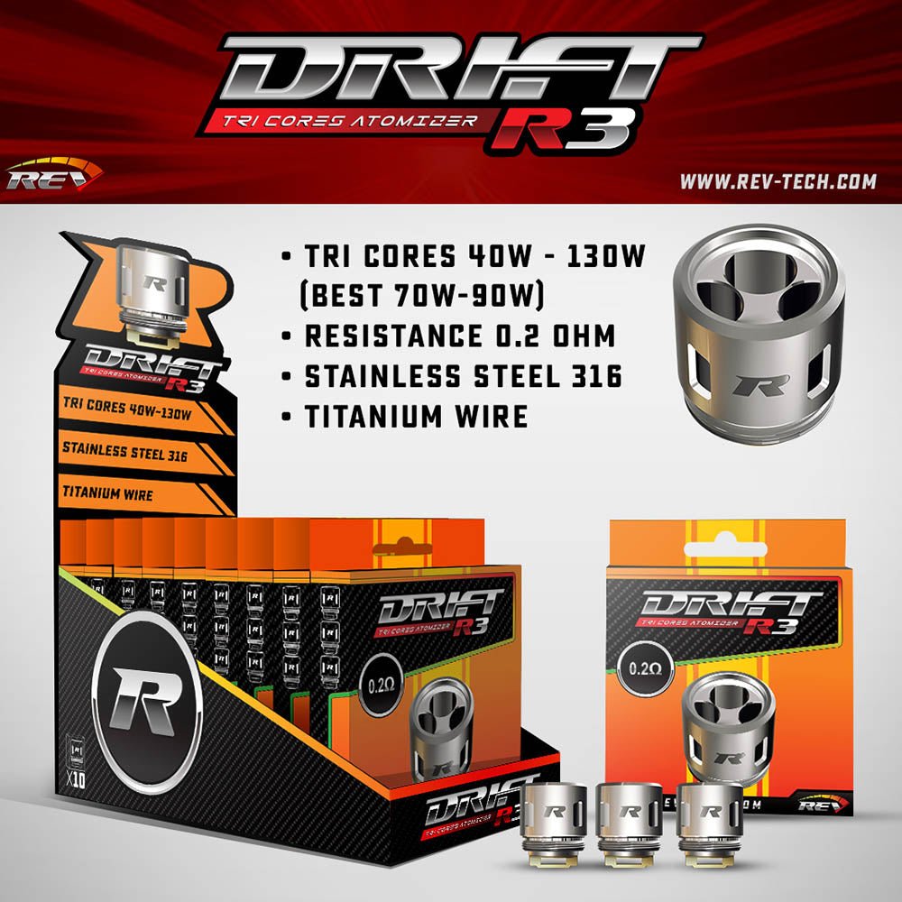 REV Drift Replacement Coils (3pcs/pack)