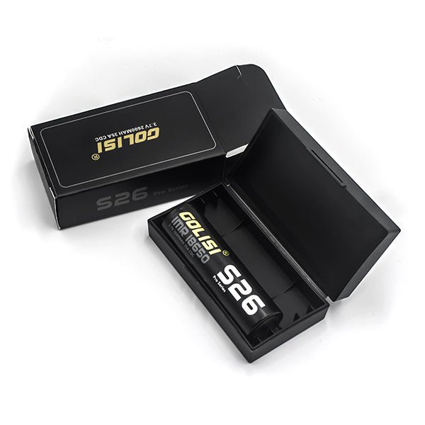 Golisi S26 18650 2600mAh 35A Max Batteries with Case (2pcs/pack)
