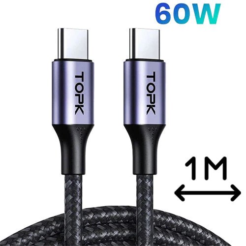TOPK AC10 Type-C to Type-C 60W Cable