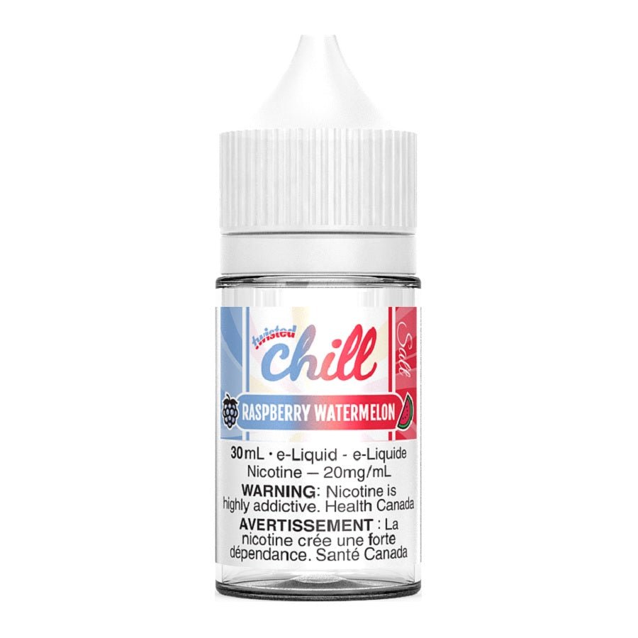 Chill Twisted Salt E-Liquid - Raspberry Watermelon 30ml