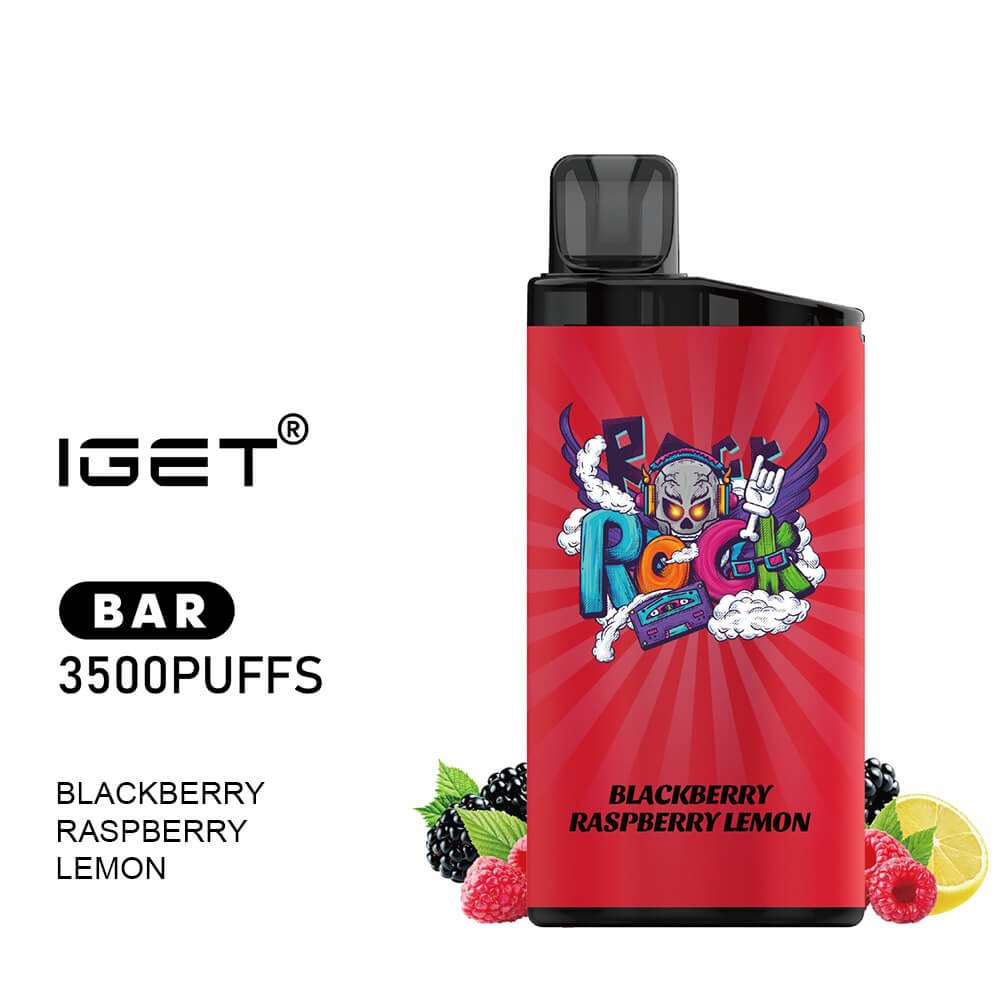 iGET BAR VAPE 3500 PUFF – BLACKBERRY RASPBERRY LEMON