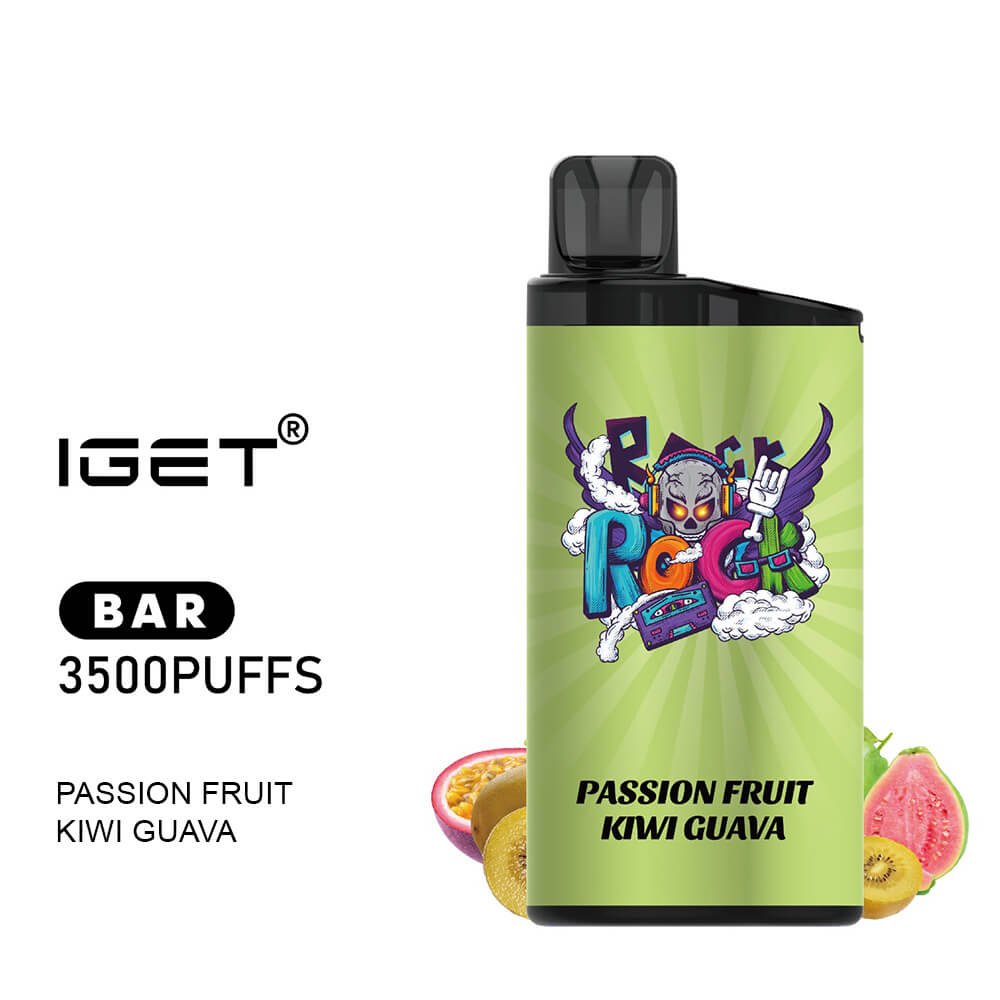 iGET BAR VAPE 3500 PUFF – PASSION FRUIT KIWI GUAVA