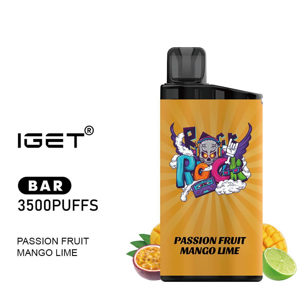 iGET BAR VAPE 3500 PUFF – PASSIONFRUIT MANGO LIME