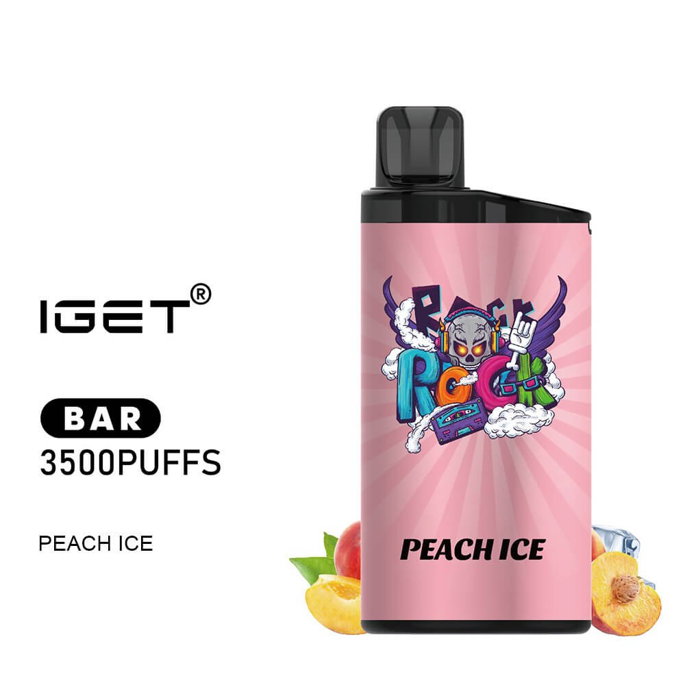 iGET BAR VAPE 3500 PUFF – PEACH ICE