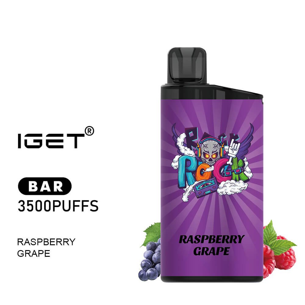 iGET BAR VAPE 3500 PUFF – RASPBERRY GRAPE