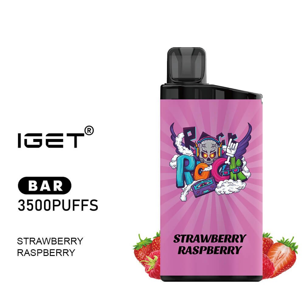 iGET BAR VAPE 3500 PUFF – STRAWBERRY RASPBERRY