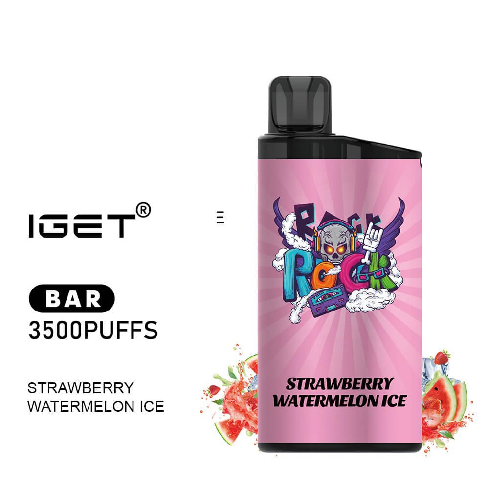 iGET BAR VAPE 3500 PUFF – STRAWBERRY WATERMELON ICE