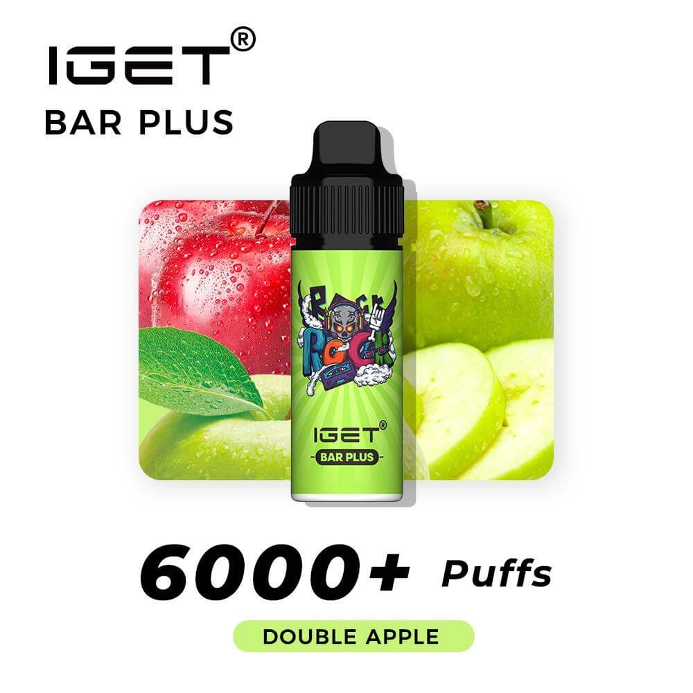 iGET BAR PLUS VAPE 6000 PUFF – DOUBLE APPLE