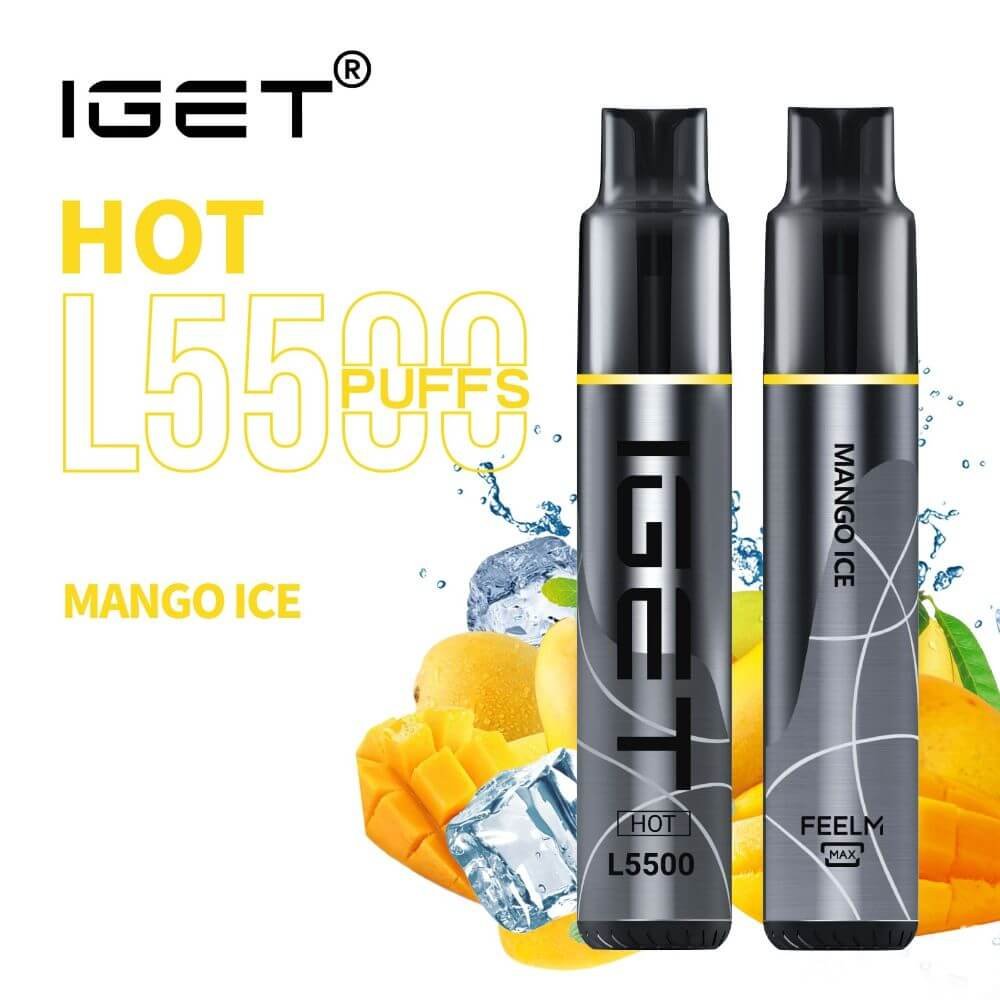 iGET HOT VAPE 5500 PUFF – MANGO ICE