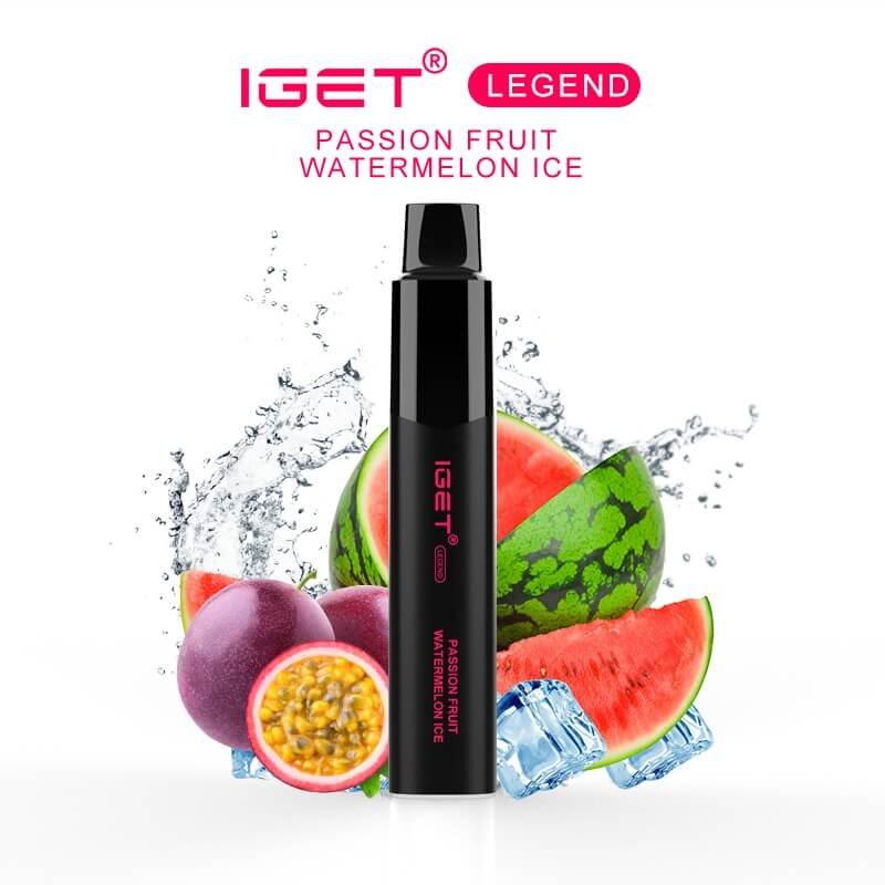iGET LEGEND VAPE 4000 PUFF – PASSION FRUIT WATERMELON ICE