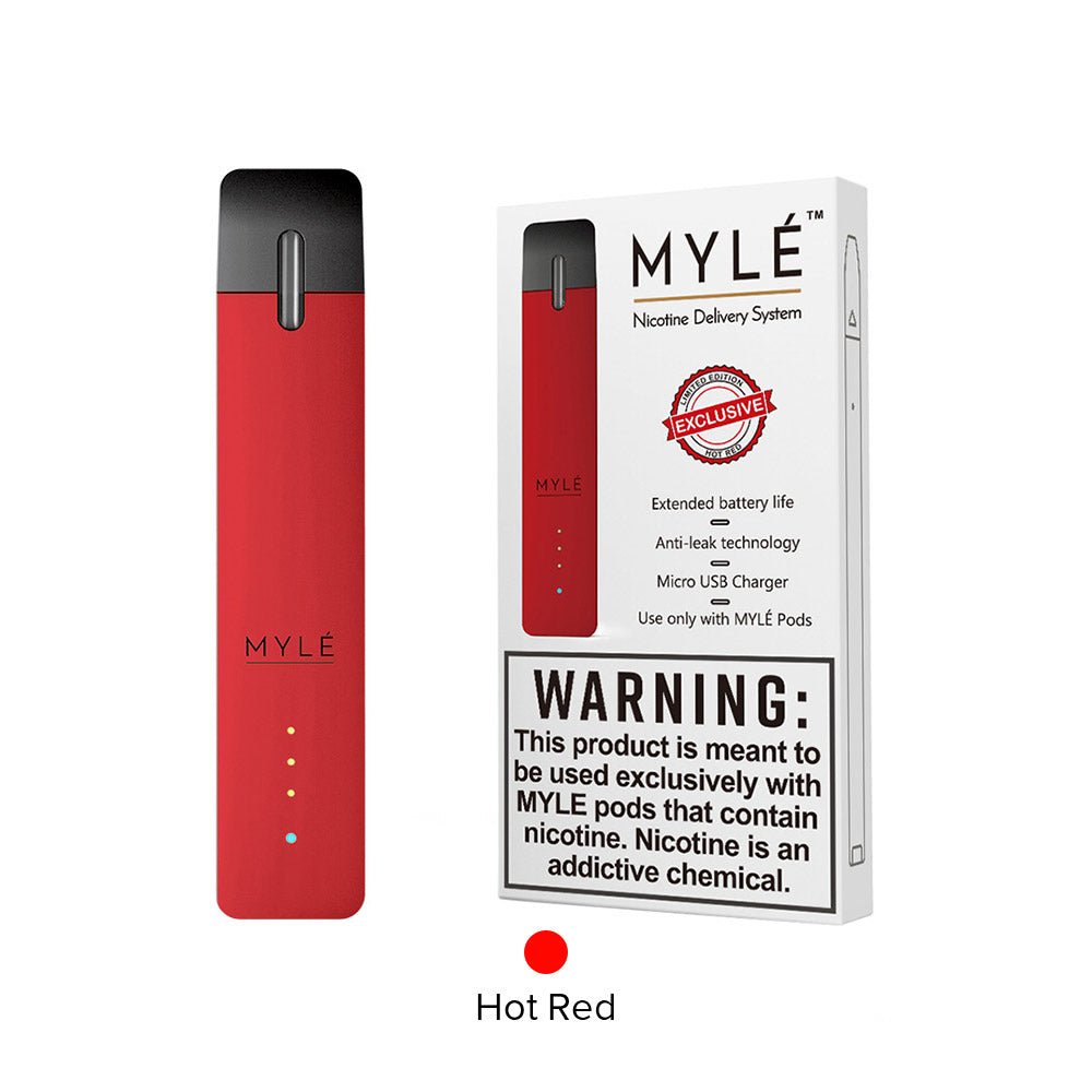 Myle All in One Pod Starter Kit 240mAh + Bonus 4 pack Empty Refillable cartdridges