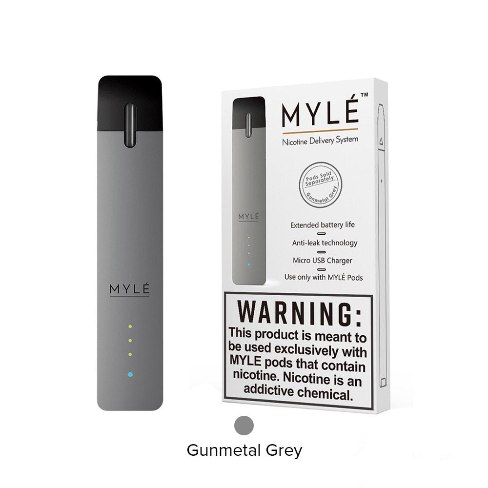 Myle All in One Pod Starter Kit 240mAh + Bonus 4 pack Empty Refillable cartdridges
