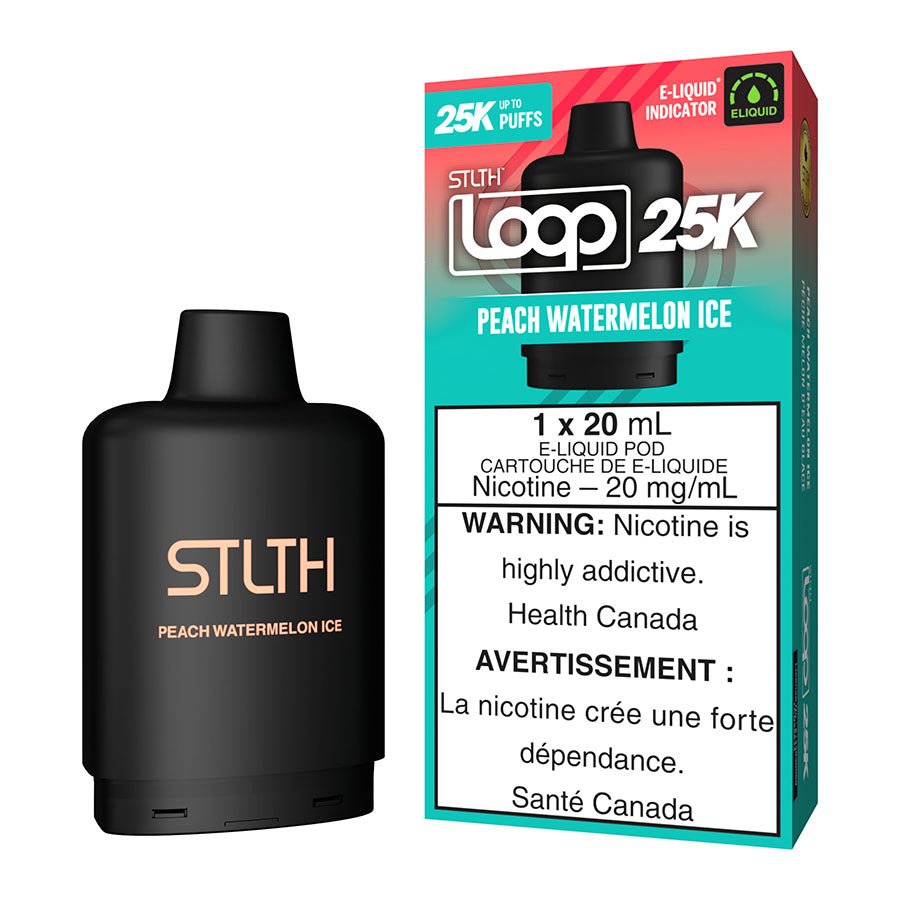 STLTH Loop 25K E-Liquid Pod Pack - Peach Watermelon Ice