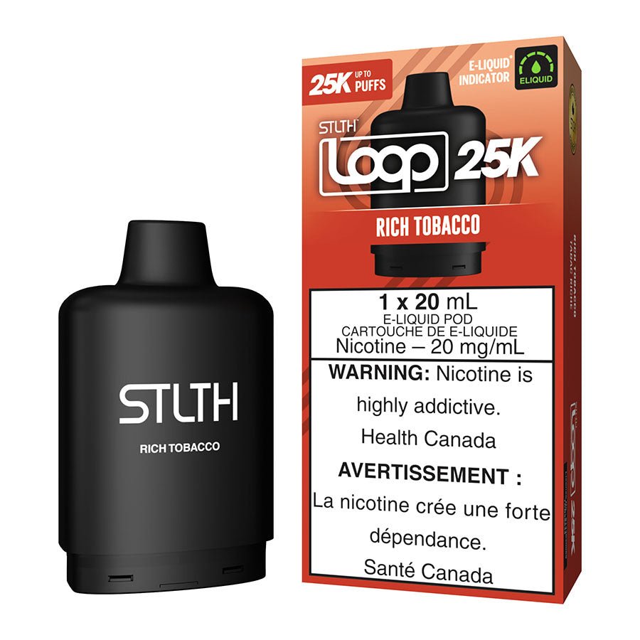 STLTH Loop 25K E-Liquid Pod Pack - Rich Tobacco