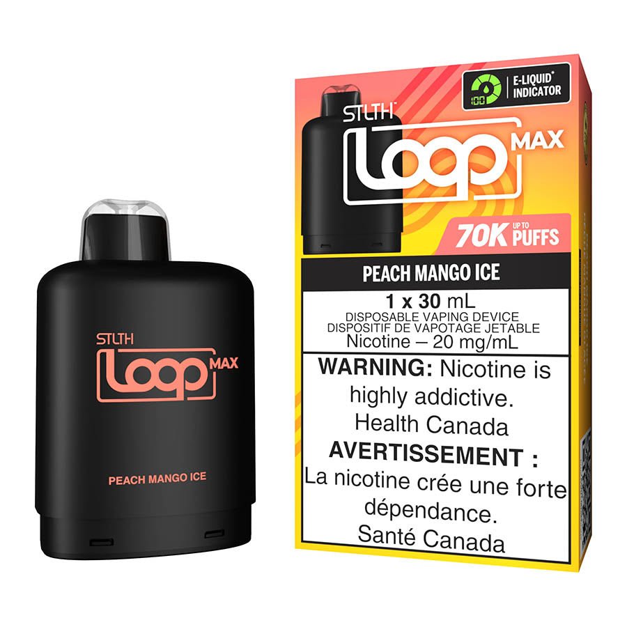 STLTH Loop Max E-Liquid Pod Pack - Peach Mango Ice