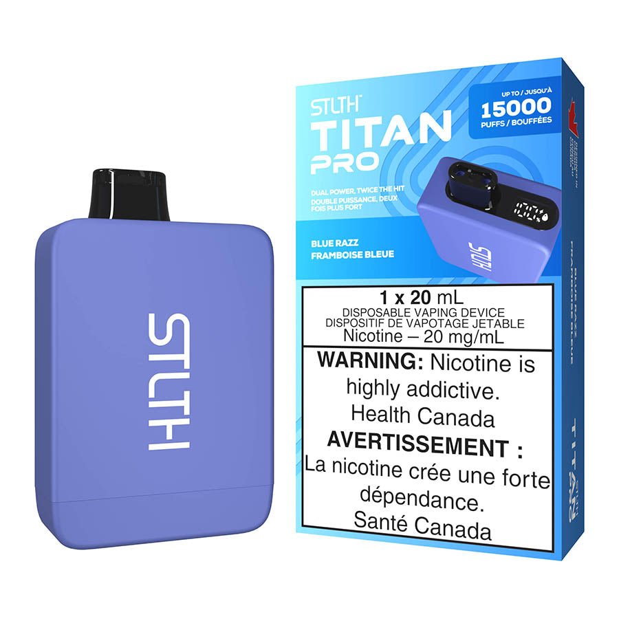 STLTH Titan Pro Disposable Vape Device - Blue Razz