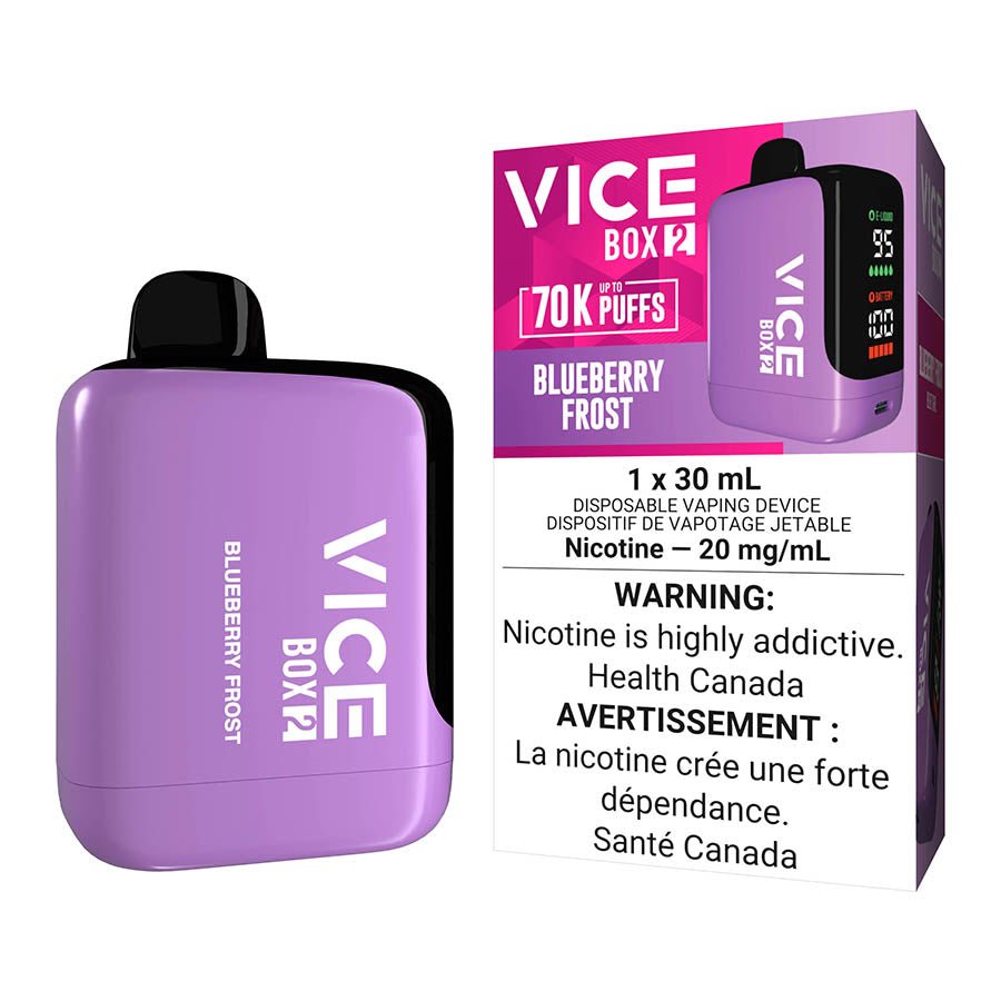 Vice Box 2 Disposable Vape Device - Blueberry Frost