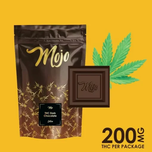 Mojo Chocolates – Dark Chocolate Bites (Sativa) – 200mg