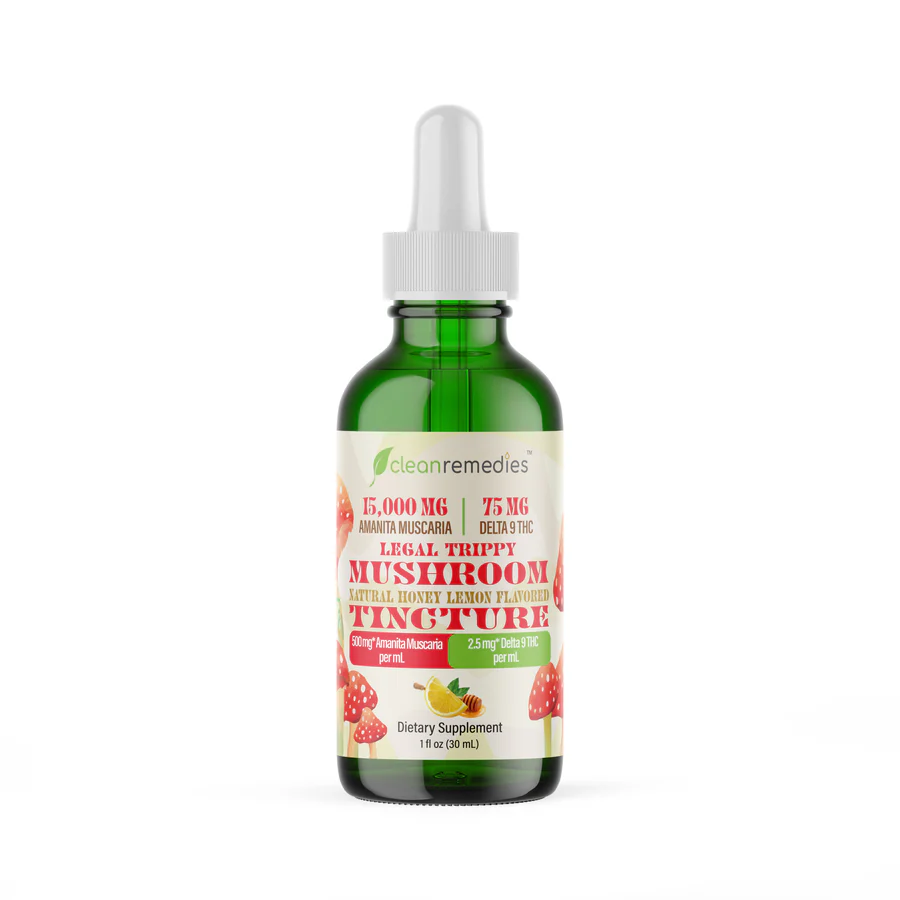 Amanita Muscaria Psychedelic Mushroom Tincture with Delta 9 THC