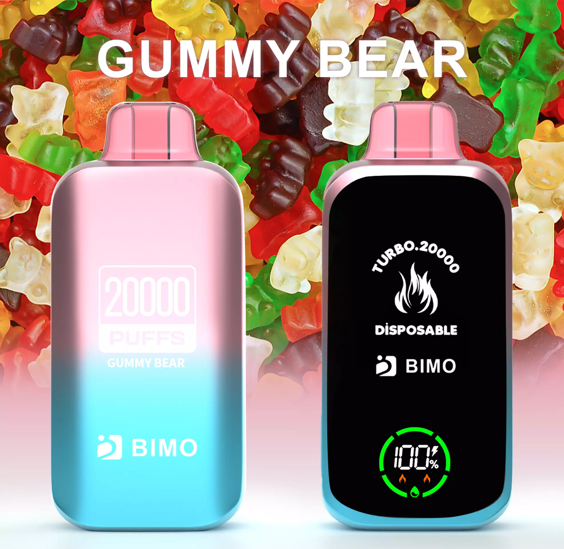 BIMO Turbo 20000 Puffs – Gummy Bear