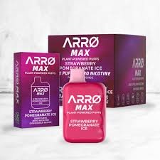 ARRØ MAX – Strawberry Pomegranate Ice (5,000 Puffs) Plant Powered Aromatherapy Device