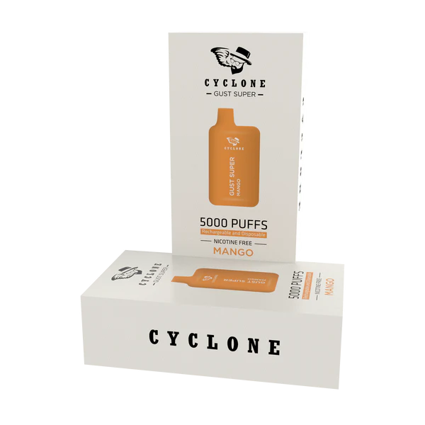 Nicotine Free Gust Super Mango Rechargeable Disposable Vape