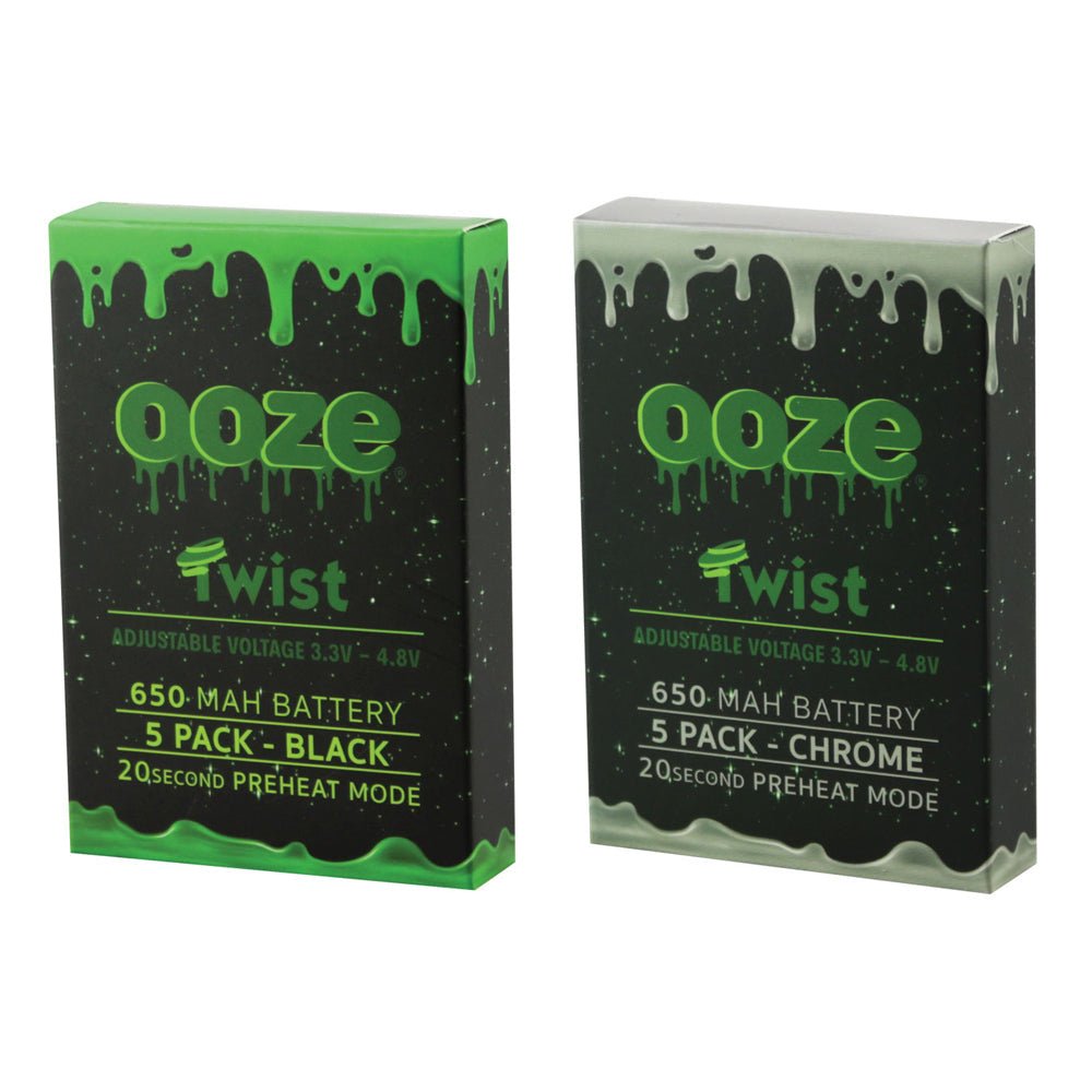 5PK – Ooze Adjustable Twist Batteries – 4.25″/ 650mAh
