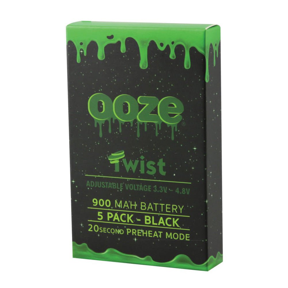 5PK – Ooze Adjustable Twist Batteries – 4.5″/ 900mAh