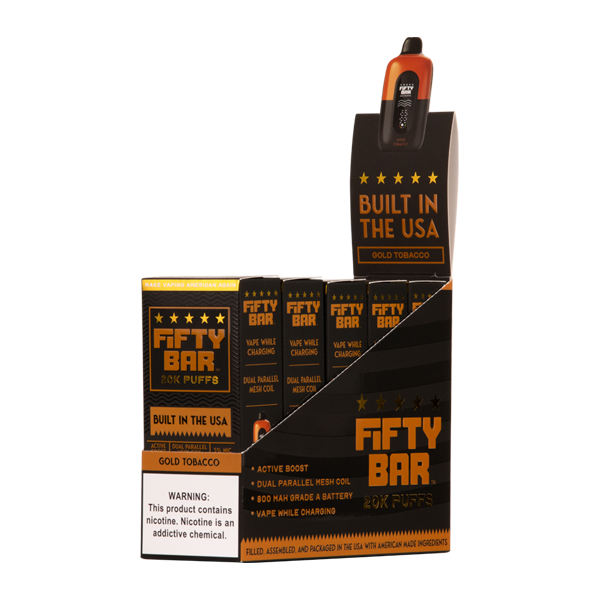 Gold Tobacco Fifty Bar 20K