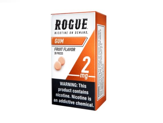 Rogue Fruit Flavor 2MG, Nicotine gum
